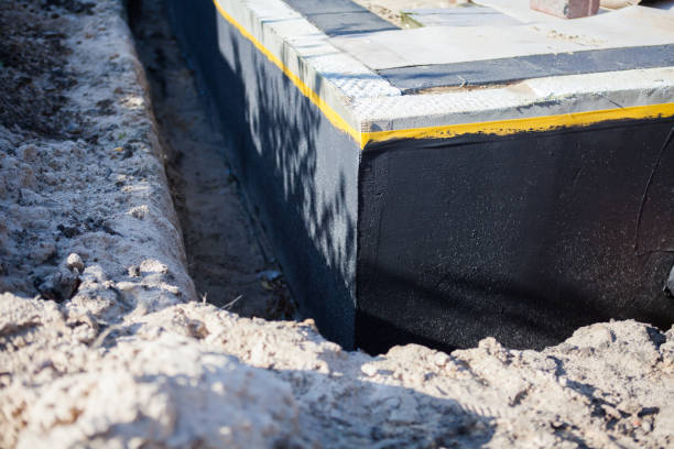 Residential Wet Basement Repair installation at a Muskego, WI home by SJ Waterproofing Pros